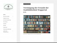 foerderverein-stadtbibliothek-wuppertal.de Webseite Vorschau