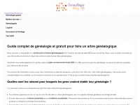 genealogieblog.com Webseite Vorschau