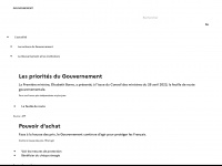gouvernement.fr Webseite Vorschau