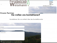 forstbetrieb-weismann.de Webseite Vorschau