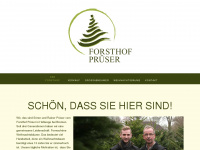 forsthof-prueser.de Webseite Vorschau