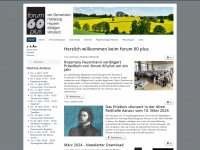 forum-60-plus.ch Webseite Vorschau