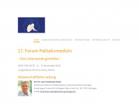 forum-palliativmedizin.de Webseite Vorschau