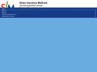 swiss-insurance-medicine.ch Webseite Vorschau