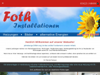 foth-installationen.de Webseite Vorschau