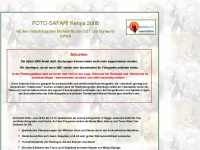 fotosafari-kenya.de Webseite Vorschau