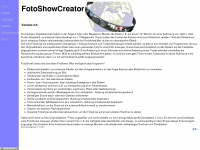 fotoshowcreator.de Webseite Vorschau