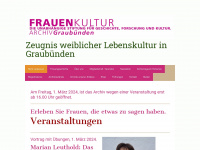 frauenkulturarchiv.ch Webseite Vorschau