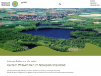 naturpark-rheinland.de Webseite Vorschau