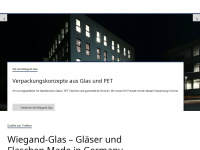 wiegand-glas.de Webseite Vorschau