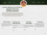 wilder-hirsch-spitzkunnersdorf.de Webseite Vorschau