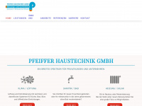 pfeiffer-heizungsbau.de Webseite Vorschau