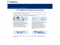 fresenius.ch Webseite Vorschau