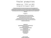freulerproductions.ch Webseite Vorschau