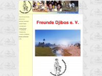 freunde-djibos.de Webseite Vorschau