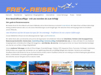 frey-reisen.ch Webseite Vorschau