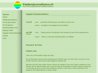 friedensjournalismus.ch Webseite Vorschau