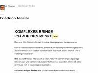 friedrich-nicolai.de Webseite Vorschau