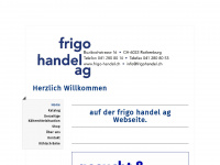 frigohandel.ch Webseite Vorschau