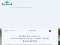 parkschaenke-zabeltitz.de Webseite Vorschau