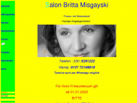 friseur-britta-misgayski.de Webseite Vorschau