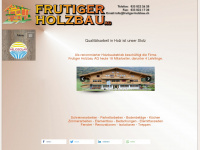 frutiger-holzbau.ch Webseite Vorschau