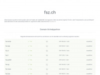 fsz.ch Webseite Vorschau