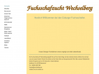 fuchsschafzucht-wechselberg.de Webseite Vorschau