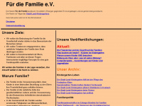 fuerdiefamilie.de Webseite Vorschau