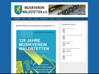 musikverein-waldstetten.de Webseite Vorschau