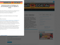 fussball-ddr.de Webseite Vorschau