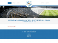 fussball-foerderverein-fornsbach.de Webseite Vorschau