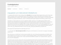 fussballgedanken.de Webseite Vorschau
