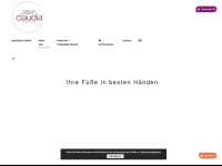 fusspflege-claudia.at Webseite Vorschau