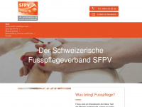 fusspflegeverband.ch Webseite Vorschau