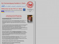 fv-handball-berlin.de Webseite Vorschau