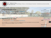 fve-tennis.de Webseite Vorschau