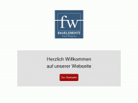 fw-bauelemente.ch Webseite Vorschau