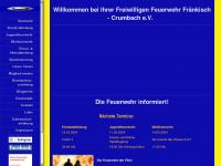 feuerwehr-fraenkisch-crumbach.de Webseite Vorschau