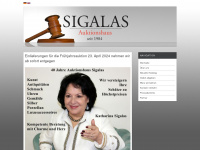 sigalas.de Webseite Vorschau