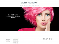 gabys-hairshop.ch Webseite Vorschau