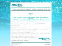 aquabic.ch Webseite Vorschau