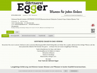 gaertnerei-egger.at Webseite Vorschau