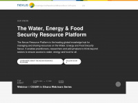water-energy-food.org Webseite Vorschau
