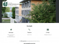 gaertnerhaus.ch Webseite Vorschau