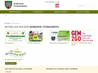 thomasberg.gv.at Webseite Vorschau