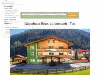 gaestehaus-erler.at Webseite Vorschau