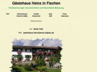 gaestehaus-heinz-fischen.de Webseite Vorschau