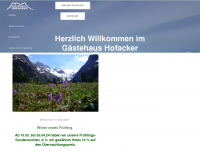gaestehaus-hofacker.de Webseite Vorschau