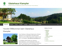 gaestehaus-klampfer.at Webseite Vorschau